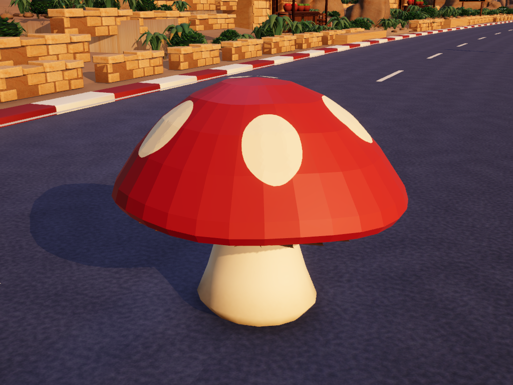 Mushroom hazard rendered in Unity